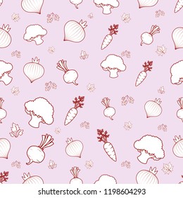 Pattern of vegetables stroke