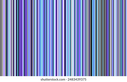 Pattern of vertical stripes, colorful thin and thick lines. Irregular stripe background, vector seamless texture. Abstract striped geometric design in bright colors.