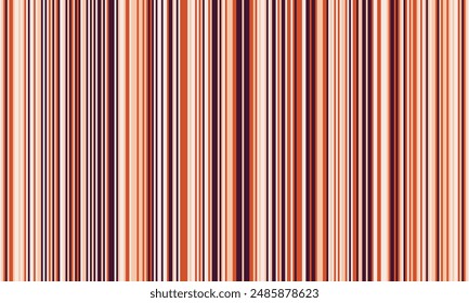 Pattern of vertical stripes, colorful thin and thick lines. Irregular stripe background, vector seamless texture. Abstract striped geometric design in bright colors.
