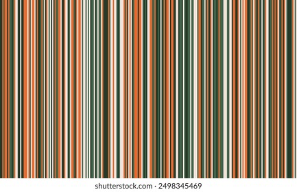 Pattern of vertical stripes, colorful thin and thick lines. Irregular stripe background, vector seamless texture. Abstract striped geometric design in bright colors.
