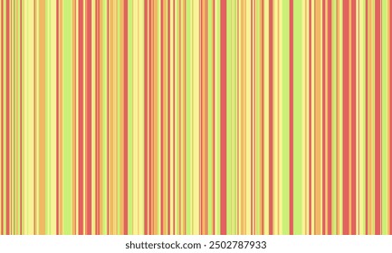 Pattern of vertical stripes, colorful thin and thick lines. Irregular stripe background, vector seamless texture. Abstract striped geometric design in bright colors.