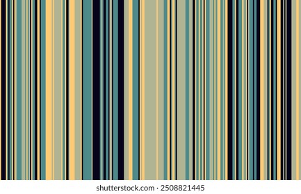 Pattern of vertical stripes, colorful thin and thick lines. Irregular stripe background, vector seamless texture. Abstract striped geometric design in bright colors.