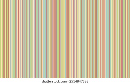 Pattern of vertical stripes, colorful thin and thick lines. Irregular stripe background, vector seamless texture. Abstract striped geometric design in bright colors.