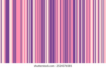 Pattern of vertical stripes, colorful thin and thick lines. Irregular stripe background, vector seamless texture. Abstract striped geometric design in bright colors.