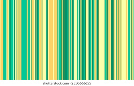 Padrão de listras verticais, linhas finas e grossas coloridas. Fundo de listras irregulares, textura sem emenda vetorial. Abstrato design geométrico listrado em cores brilhantes.
