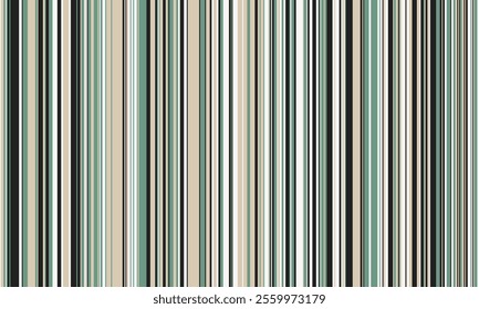 Pattern of vertical stripes, colorful thin and thick lines. Irregular stripe background, vector seamless texture. Abstract striped geometric design in bright colors.