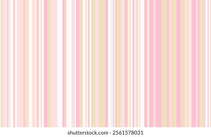 Pattern of vertical stripes, colorful thin and thick lines. Irregular stripe background, vector seamless texture. Abstract striped geometric design in bright colors.