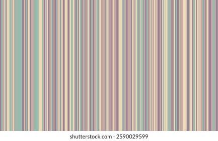 Pattern of vertical stripes, colorful thin and thick lines. Irregular stripe background, vector seamless texture. Abstract striped geometric design in bright colors.