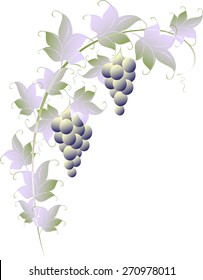 Pattern of vines for page decoration. EPS10 vector illustration.