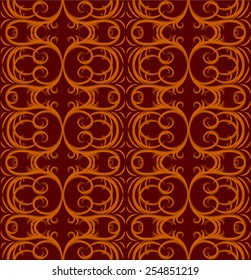 Pattern with vintage ornament