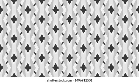 Pattern vintage seamless.  Classic delicate geometry design.  Color mosaic shapes background.  Seamless vector pattern. 