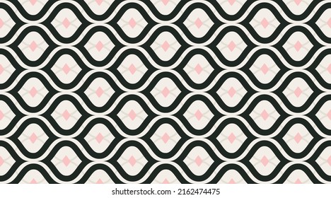 Pattern vintage seamless.  Classic retro fashion stripes texture.  Repeating tile interior design background.  Seamless vector pattern. 