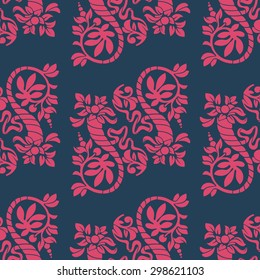 Pattern in vintage style, retro graphic element. Seamless pattern in vector