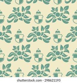 Pattern in vintage style, retro graphic element. Seamless pattern in vector