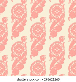 Pattern in vintage style, retro graphic element. Seamless pattern in vector