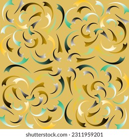 Pattern vintage, summer geometric shapes