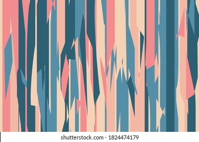 Pattern vintage vector with careless strokes as vertical lines. Abstract sharp background. Hand drawn broken texture, craps and shards. - Shutterstock ID 1824474179