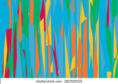 Pattern vintage vector with careless strokes as vertical lines. Abstract sharp background. Hand drawn broken texture, craps and shards.