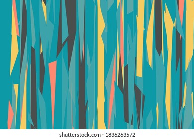 Pattern vintage vector with careless strokes as vertical lines. Abstract sharp background. Hand drawn broken texture, craps and shards.