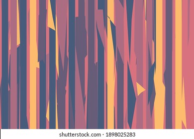 Pattern vintage vector with careless strokes as vertical lines. Abstract sharp background. Hand drawn broken texture, craps and shards.
