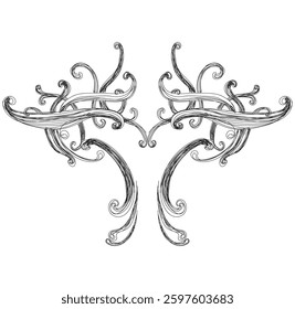 pattern vintage vignette app template ornament retro decoration vector