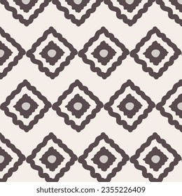 Pattern, wallpaper, background, carpet, geometric shapes in the form of a rhombus, hand-drawn, pastel colors, Scandinavian style. Vector illustration EPS10