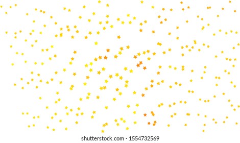 Pattern for wallpaper design. Christmas card with yellow stars on white background. Celebrate backdrop. Christmas greeting card. Happy birthday banner. Greeting template. Happy birthday & party.