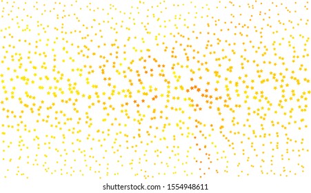 Pattern for wallpaper design. Christmas card with yellow stars on white background. Celebrate backdrop. Christmas greeting card. Happy birthday banner. Greeting template. Happy birthday & party.