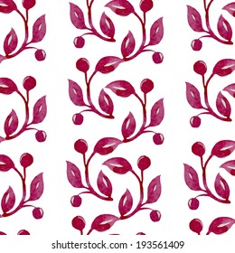 pattern, watercolor, plant