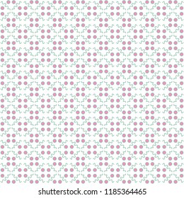 pattern wave line art flower circle outline color vector