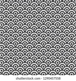 Pattern wave of sea japanese style