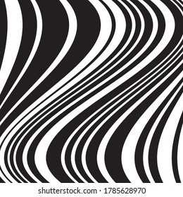 pattern with wave vertical black segments