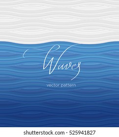 Pattern waves lettering 