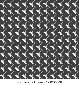 Pattern with wavy, billowy intersecting lines. Grid of irregular lines perfectly seamless pattern.