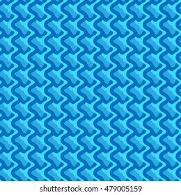 Pattern with wavy, billowy intersecting lines. Grid of irregular lines perfectly seamless pattern.