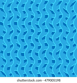 Pattern with wavy, billowy intersecting lines. Grid of irregular lines perfectly seamless pattern.