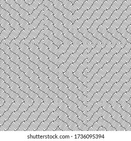 Pattern with wavy black segments