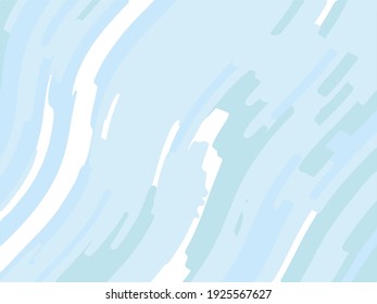 Pattern with wavy curved lines. Blue abstract background