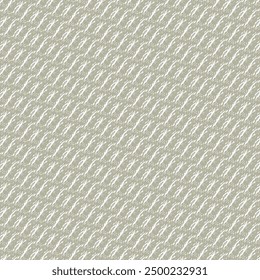A pattern with wavy diagonal stripes. Blanket or rug made in a shade of gray and white. Repeated decorative design. Vector artwork.