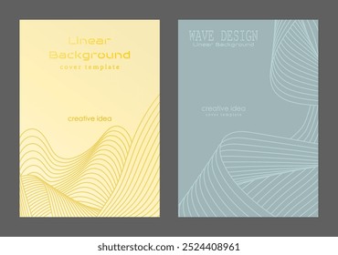 Um padrão de linhas onduladas. Resumo. Design de interiores, papel de parede, texturas, têxteis. A possibilidade de embalagens, banners e ideias de design criativo