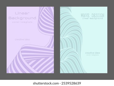 A pattern of wavy lines. Abstract background. Interior design, wallpaper, textures, textiles. The possibility of packaging, banners and creative design ideas