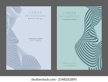 A pattern of wavy lines. Abstract background. Interior design, wallpaper, textures, textiles. The possibility of packaging, banners and creative design ideas