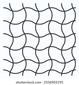A pattern of wavy lines creating a grid-like structure.