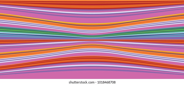 pattern with wavy lines of different colors