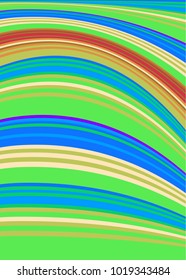 pattern with wavy lines of different colors