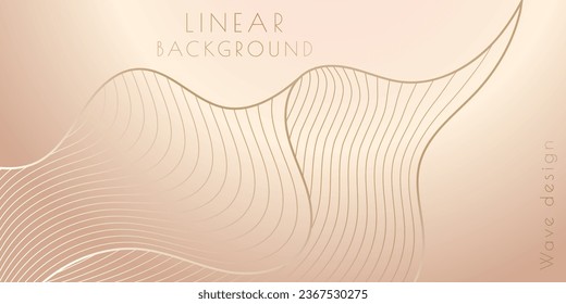A pattern of wavy lines. Interior design, wallpaper, textures, textiles. An option for packaging, banners and creative design ideas