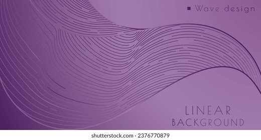 A pattern of wavy lines. Interior design, wallpaper, textures, textiles. An option for packaging, banners and creative design ideas