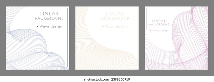 A pattern of wavy lines. Luxurious abstract background. Interior design, wallpaper, textures, textiles. The option of packaging, banners and creative design ideas