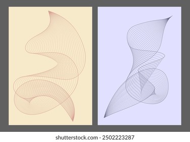 A pattern of wavy lines. Luxurious abstract background. Interior design, wallpaper, textures, textiles. The option of packaging, banners and creative design ideas