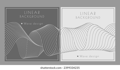 A pattern of wavy lines. minimalistic abstract background. Interior design, wallpaper, textures, textiles. The possibility of packaging, banners and creative design ideas